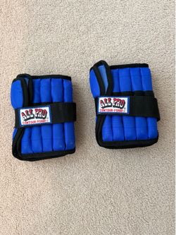 All Pro Contour Foam 5/LBS each, Adjustable Ankle/Wrist weights , 10/lbs Total