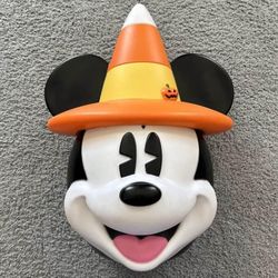Disney 2-ft Lighted Mickey Mouse with Candy Corn Hat Blow Mold