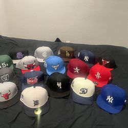 Hats Snap Backs And Fitted Size 7 3/8 & 7 5/8