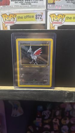Skarmory Pokémon Card in Sleeve