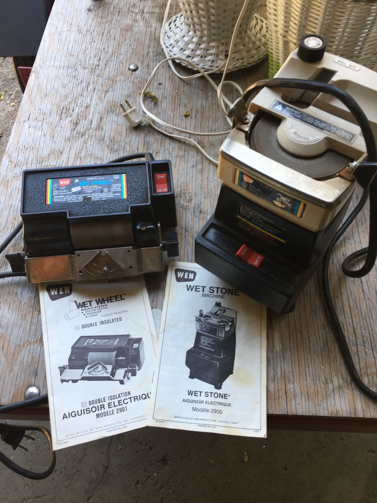 Wen Wet Wheel and Wet Stone knife sharpeners