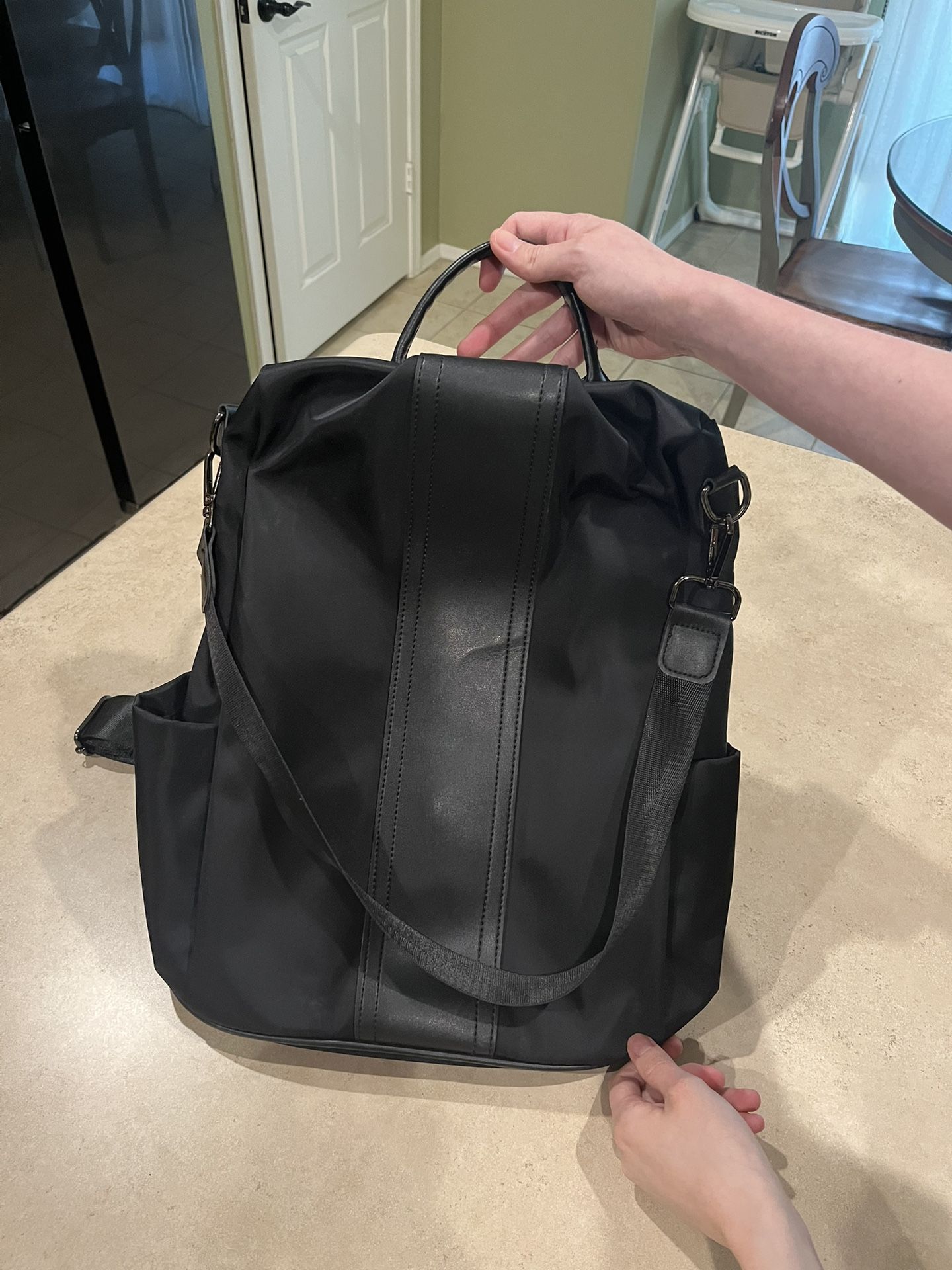 Back Closing Zipper Backpack