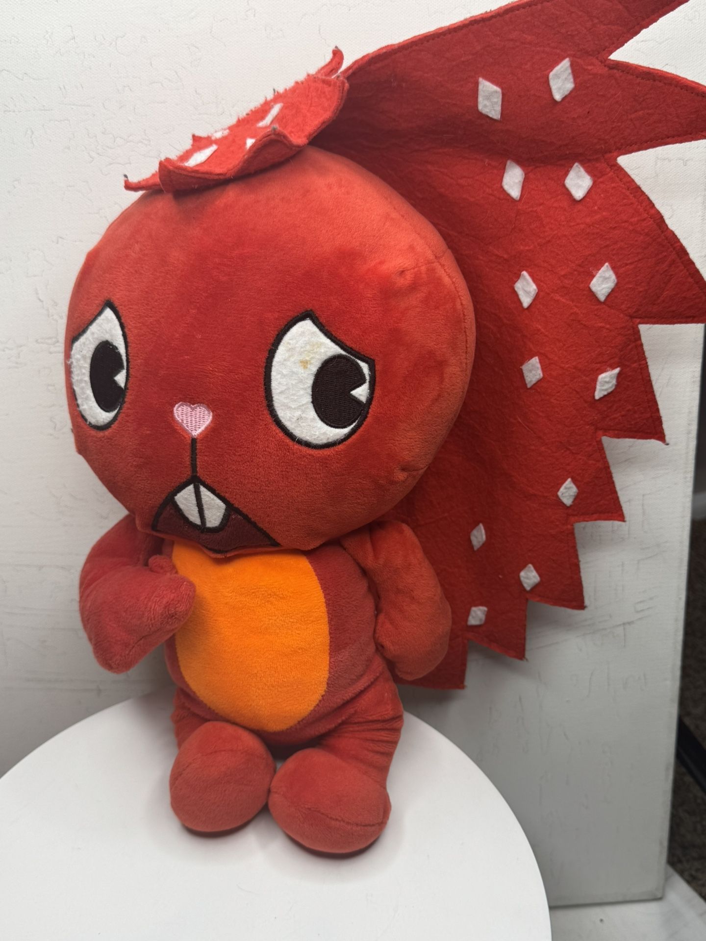 Flaky Plush Toy Stuffed Animal Porcupine Plushies Doll 15 Figure, Red