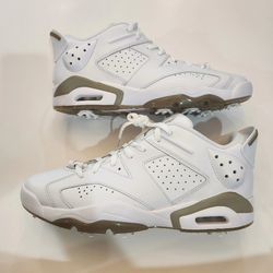 Nike Air Jordan 6 Retro G White Khaki Tan DV1376-100 
Size 12.5 men's or 14 women's 
Pre-owned no box
100 percent authentic