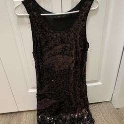 Little Black Sequin Dress