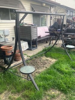Outdoor chair swing STAND ONLY, taken apart