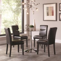 Contemporary Black 5 Piece Dining Set (NO CREDIT CHECK FINANCING AVAILABLE)