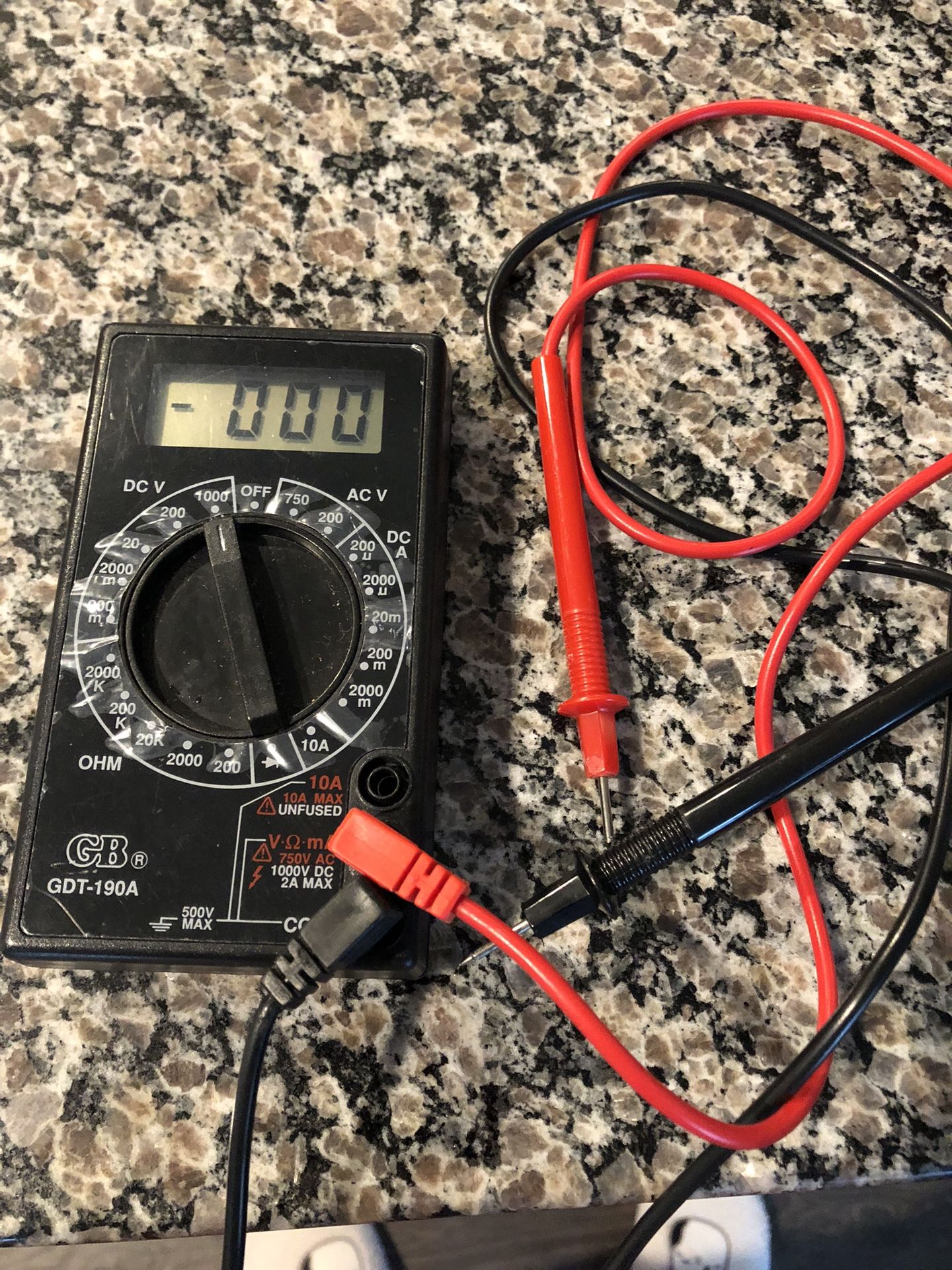 Multimeter With Probes