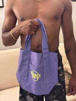 Trader Joe's Mini Tote Purple