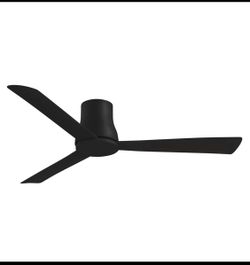 New Open Box Minka Aire Simple Flush 52" Outdoor Hugger Ceiling Fan W/ Remote