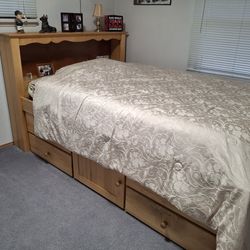 Solid Maple Captain Bed