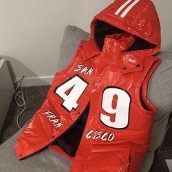 San Francisco 49ers Vest Jacket Puffer 