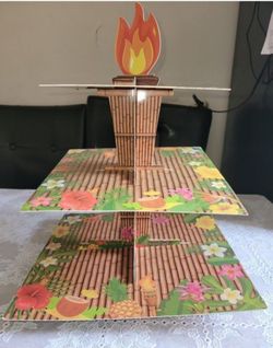 Tiki Torch Cupcake Stand