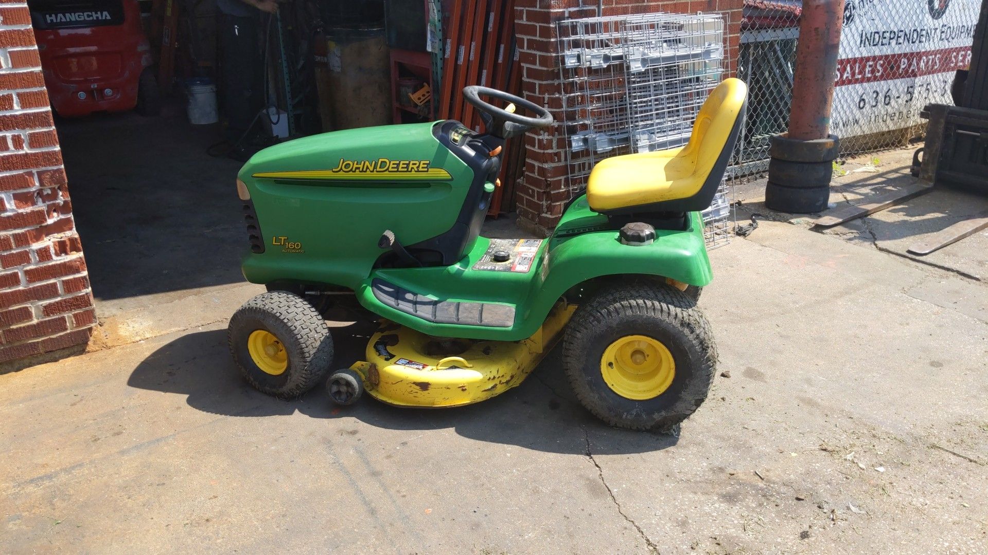 John Deere riding mower