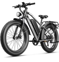 Jasion EB5 MAX Ebike for Adults with 1500W Peak Motor,720 Wh Removeable Battery, 26'' Fat Tire Electric Mountain Bike, 28+MPH Speed, Cruise Control, 7
