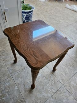 Small wooden table