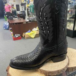 Nueva bota vaquera de piel para hombre