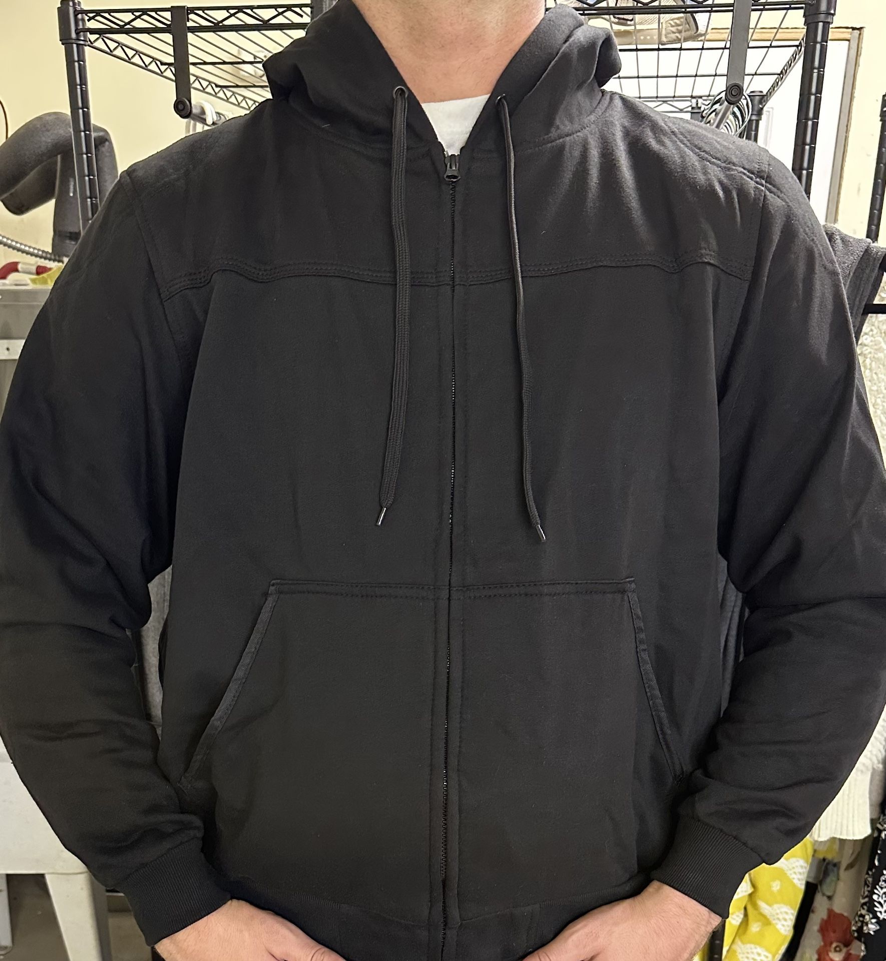 XXL Black Milwaukee Leather Motorcycle Jacket