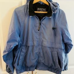 Pacific Trail blue and black windbreaker jacket   Adult small