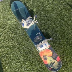 Burton Snowboard And Bindings 