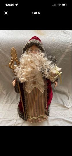 VINTAGE OLD SAINT NICK FIGURINE
