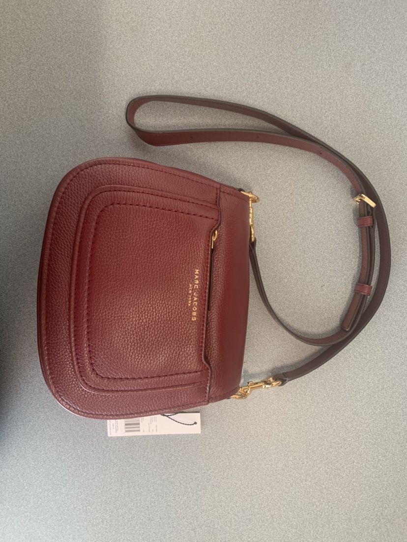 Brand NEW Marc Jacobs Sultry Red Leather Purse Handbag Messenger Crossbody