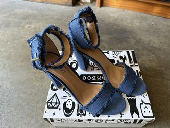 Bamboo Denim Open Toe Hill