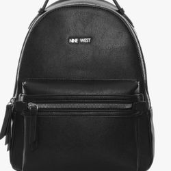 NEW Nine West Vander Medium adjustable Backpack NYM559432 black W/ Handle/straps