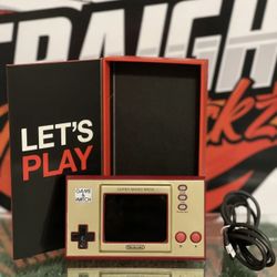 Nintendo Game & Watch Super Mario Bros 35th Anniversary Mini Preowned 