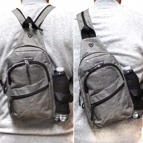 Brand NEW! Grey Small Crossbody/Side Bag/Sling/Pouch For Everyday Use/Work/Outdoors/Hiking/Biking/Sports/Gym/Traveling