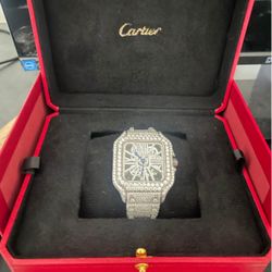 Bustdown Skeleton Watch