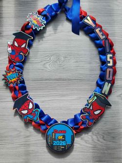 Spidey Graduation Lei