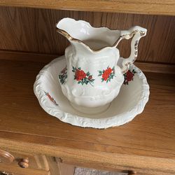 Antique Pitcher And Wash Basin