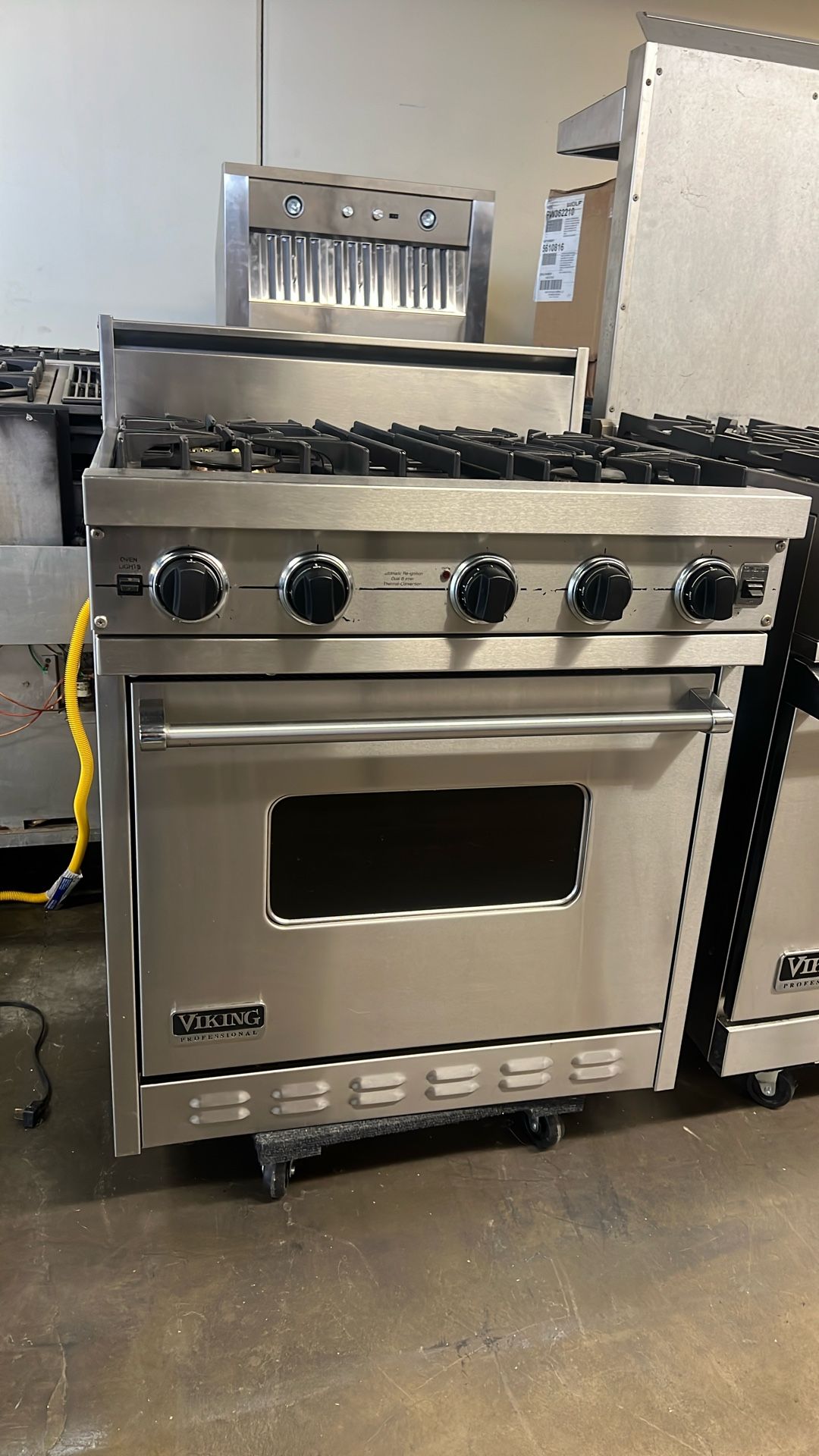 VIKING 30”WIDE ALL GAS RANGE STOVE IN STAINLESS STEEL