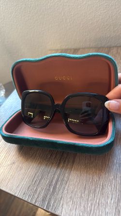 Oversized Square Sunglasses with Case