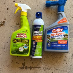 NEVER USED MOLD KILLERS AND BUG SPRAY FOR LAWN