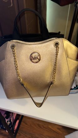 Gold Michael Kors bag