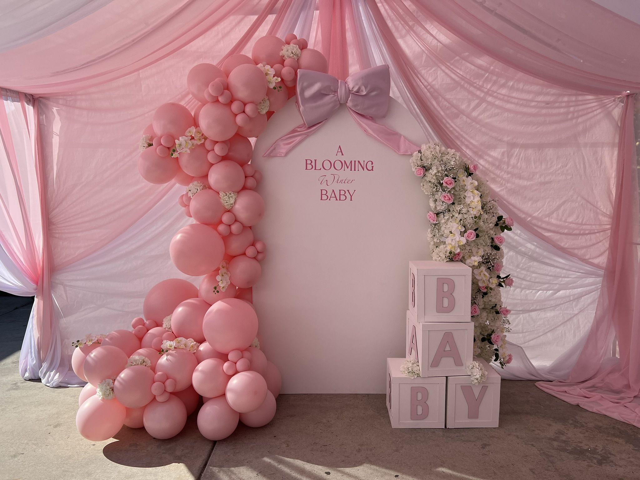 Baby In Bloom Backdrop