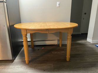Heavy solid wood table