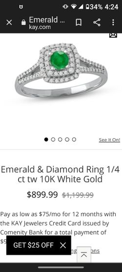 10 Karat Emerald Ring