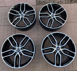 REAL OEM Silver + Black C7 Corvette Chevy GM STINGRAY Wheels Rims 2014-2019 Z51