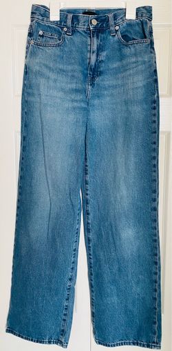 Wide Leg High-Rise Baggy Blue Jeans