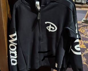 Disney World Black And White Zip Up
