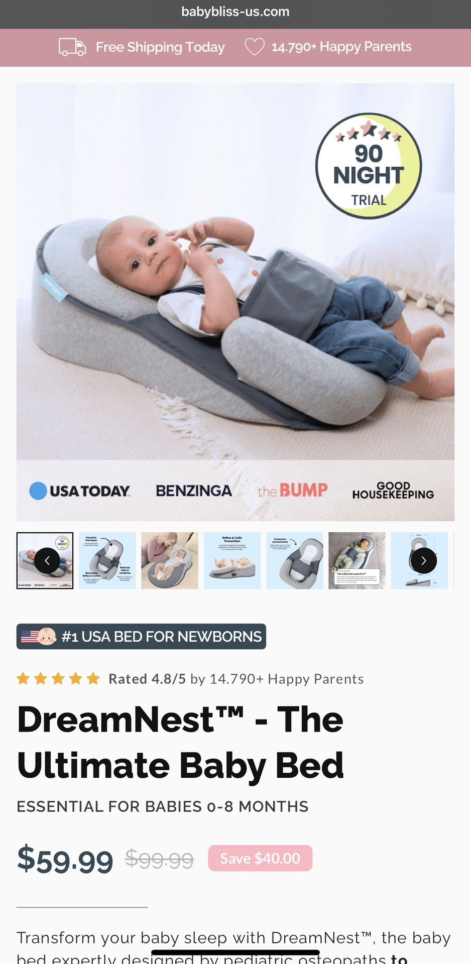 Baby Reflux Bed