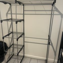 Clothes Rack with Storage 