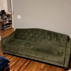 Green Velvet Couch