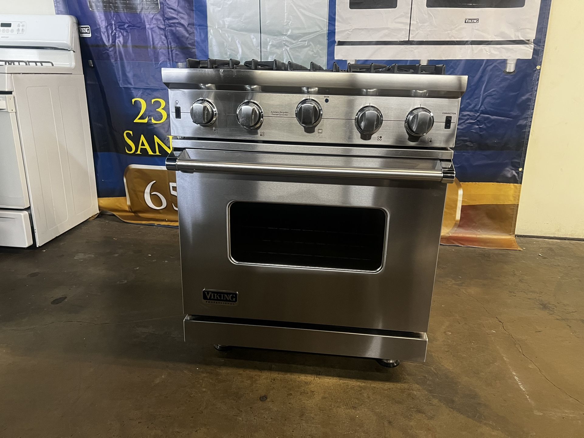 VIKING 30”WIDE ALL GAS RANGE STOVE IN STAINLESS STEEL 