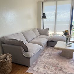 Light Gray Cloud Sectional (New In Boxes)