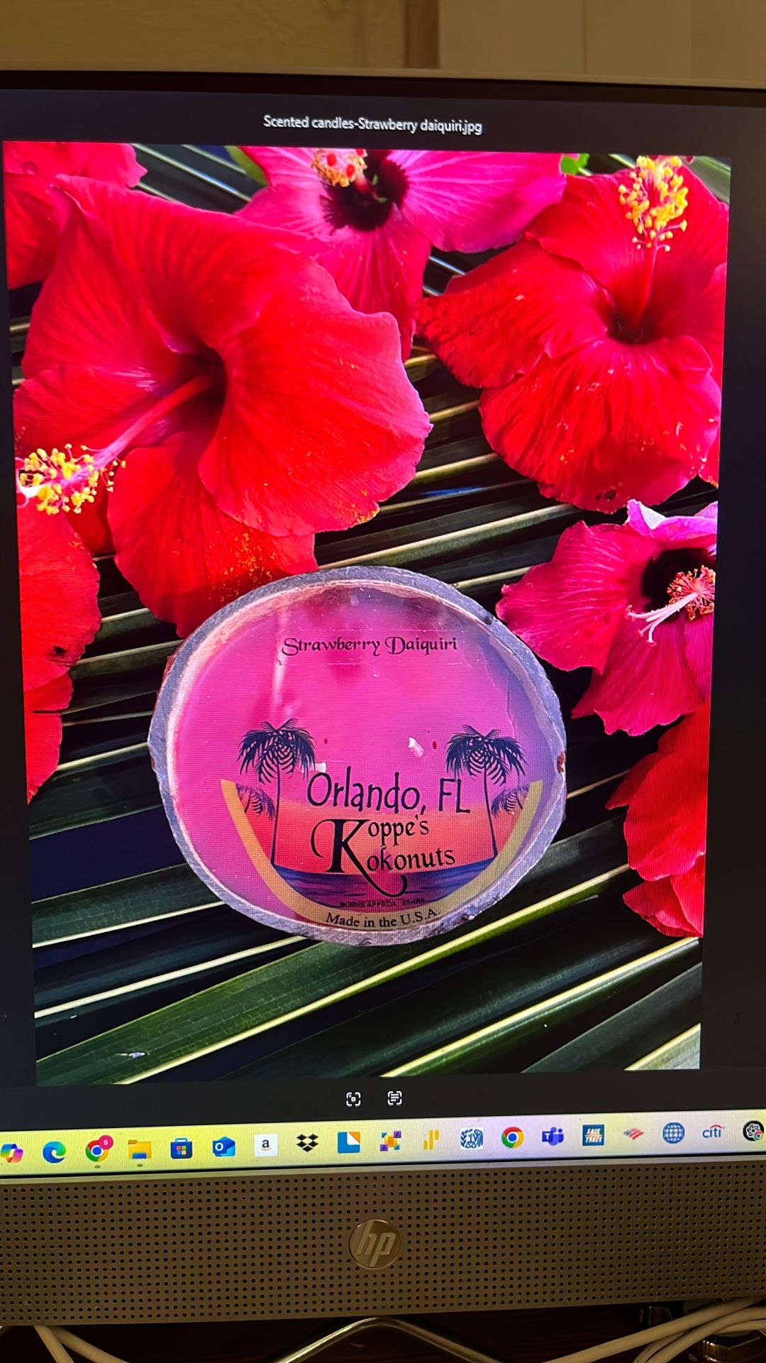 Scented Coconut shell Candle