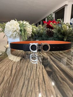 Ferragamo Gancini Reversible Buckle Belt
